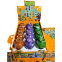 植物大战僵尸扭蛋盲盒全套惊喜罐拼装积木玩具男孩女孩礼物手办