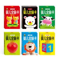 小婴孩童书原创0-1-2-3岁婴儿全脑卡全6册智力游戏语言认物视觉激发卡 早教书 宝宝认知书 启蒙童书视觉卡(0-3岁