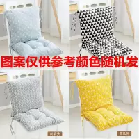 深蓝色 随机款 防滑可拆分-坐垫靠垫连体40*40cm 靠垫软季垫子一体吊椅坐垫藤椅单人摇椅靠背换女布套圆形摇篮吊篮