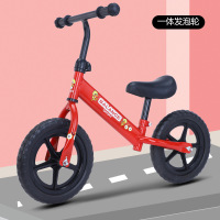 12寸/A8中国红 儿童平衡车2-3-5-7岁女孩车二合一无脚踏自行车宝宝男滑行学步车