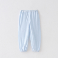 天蓝色 80cm 馨贝比春夏季宝宝竹纤维防蚊裤超薄男女童打底裤婴儿灯笼裤家居裤