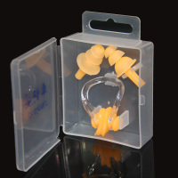 橙色 买二送一 卓好姿游泳鼻夹耳塞套装 成人儿童防水硅胶材质游泳装备