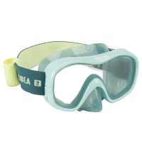 2022新款面镜-浅绿色M 迪卡侬浮潜三宝成人潜水面眼镜半干式呼吸管套装游泳装备泳镜OVS