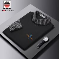 爱曼普正品长袖T恤男印花百搭大码爸爸装中老年休闲卫衣男POLO衫