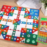 单面飞行棋81*81 袋装桌游超大飞行棋垫单面飞行棋野餐垫玩具游戏毯80*80CM