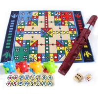 飞行棋套装含配件 螺旋飞机+木骰子(配件升级) 爱情公寓飞行棋游戏地毯客厅卧室无味布艺幼儿园儿童益智游戏地垫