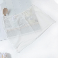 白色 夏季薄款真丝围脖女围巾丝巾桑蚕丝防晒护颈多功能面罩