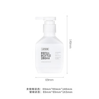 280ml/白色[乳液瓶] 悦时刻慕斯起泡瓶泡沫洗手液空瓶大容量按压乳液瓶浴室用分装瓶