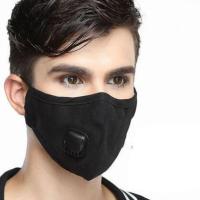 男/阀/黑色 %~ KN95 wale cotton cloth face mask warm faion reusle