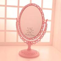 叮当 HELLO KITTY 机器猫 台式双面化妆镜 欧式镜子 公主镜 放大