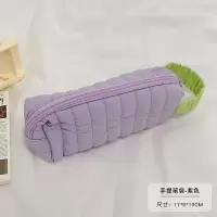 手提化妆包-紫色 ins高颜值化妆包女便携大容量化妆刷收纳包手提旅行护肤品洗漱包
