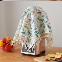 L74-木槿年华榨汁机盖布 60*60cm(通用尺寸) 破壁机防尘罩榨汁机豆浆机盖布家用水壶遮盖方巾厨房电器防油罩子