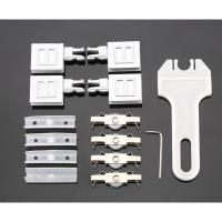 玻璃趟门轮(一套含4个轮子挡片) 挡片颜色可备注 5-8mm玻璃移门轨道展示柜玻璃推拉门滑轨橱柜书柜玻璃柜趟门滑槽