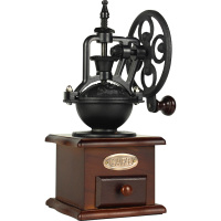 风火轮磨豆机 手磨咖啡机家用复古手动咖啡豆研磨机意式磨粉机器具手摇磨豆机