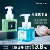 250ml泡沫洗手液(绿茶香型) 0ml 泡沫洗手液补充装家用成人儿童按压型大桶洁手液家庭装 250ml*2瓶