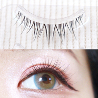 透明梗小恶魔假睫毛女自然仿真浓密超自然空气细贴毛梗雪里奈729