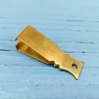 单个(尺寸1.6*5.6CM) 拔胡子神器铜的拔毛夹子男用镊子胡夹子胡须夹男士夹胡子镊子