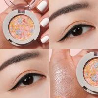 F101缤纷甜甜圈 (77推荐) 盲买不踩雷!unny食光单色眼影哑光小盘便携闪粉闪亮珠光细闪亮片