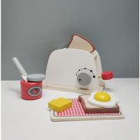 面包机 ins儿童过家家木质玩具厨房迷你面包机咖啡机煎蛋仿真玩具 幼儿园