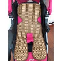 褐色加强单面推车席 75cmX33cm 儿童床凉席子童枕两件套宝宝藤席冰丝席垫婴儿手推车夏季通用双面