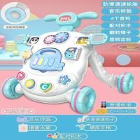 乐玩版[电池款]调速+增重水箱 型腿学步车二合一手推车婴儿防o可折叠儿童户外助步车三合一男女.