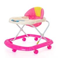 洛克蓝美猫猫+六档调节+秒变餐桌 特价版颜色随机发 婴儿学步车男宝宝女孩小幼儿童起步车学行车多功能防o型腿防侧翻