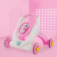 学步车无音乐无灯光无赠品颜色随机 婴儿学步车手推车防侧翻可调速6-18个月宝宝助步车童车玩具带音乐