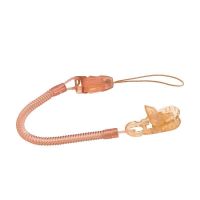 纳米款棕黄色一条 防掉链塑料奶嘴链婴儿硅胶安抚奶嘴链牙胶链奶嘴链夹