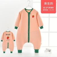 亲生的 80#M号建议55cm-80cm 婴儿睡袋春秋薄棉宝宝分腿睡袋儿童秋冬季暖气房防踢神器四季通用