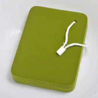 抹茶色-方形1个 亲水性洗脸扑非乳胶面扑遇水变大粉扑变干不硬洁面扑婴儿可用棉扑