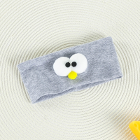 H78-大眼萌-灰色 小码(0-8个月) 均码 婴儿遮脑门心帽子婴儿护卤门帽子护脑门帽春秋薄款发带囟门帽空顶
