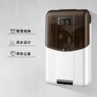 [无功能款]闪耀黑-防尘 智能筷子笼筒篓消毒机烘干器免打孔壁挂式充电可拆洗餐具收纳盒桶