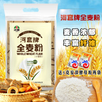 河套牌全麦粉5kg全麦面粉含麦麸皮烘焙材料面包粉 家用小麦粉
