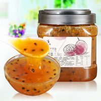 盾皇百香果酱奶茶店专用 冲水果汁配料刨冰冰沙浓缩果肉原料