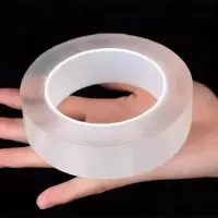 超粘型宽2CM+长10CM一次性 魔力纳米双面胶无痕强力双面胶高粘度墙面透明纳米双面胶带贴