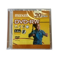 麦克赛尔 30分钟DVD-RW1片 麦克赛尔可擦写dvd-rw/+rw刻录盘 30分钟摄像机1.4G空白光盘 单片