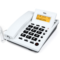 白色 TCL电话机213C电话机办公商务家用电话座机固话挂墙免电池