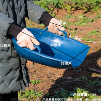 天蓝色 撮斗畚斗大号塑料畚箕熟料簸箕撮箕撮斗耐用农用收粮晒谷麦晒干货