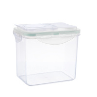 橄榄绿1L 日本FaSoLa厨房杂粮密封罐豆类保鲜盒干货收纳盒塑料冰箱储物盒