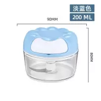 [2刀片]+小号蓝色200ML 钓鱼拉虾器小型搅拌机便携式手动饵料专用手拉用打虾器虾肉粉碎机