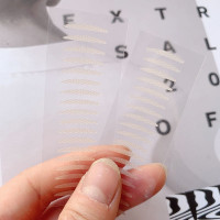 网红款S号微调整6张 悠亦诗极细双眼皮贴 男女用自然无痕隐形蕾丝眼皮贴胶布局部微调