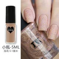 1094 5ML小瓶 俄罗斯MASURA指甲油 香槟金色亮片流沙亚光 快干持久不掉色