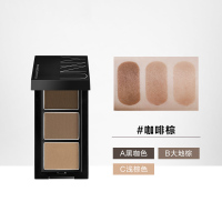 咖啡棕 2.7g UNNY三色眉粉防水自然持久眼影修容鼻影阴影发际线易上色立体雾眉