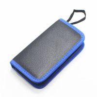 皮包镊子单个包(黑/蓝) 不锈钢防静电镊子高精密燕窝挑毛夹子缝纫机尖头弯头维修睫毛工具