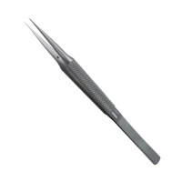不锈钢尖头镊子 高精密飞线镊子钛合金加硬直头弯头特尖镊子手机维修指纹精密工具