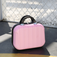 浅粉 [手提化妆箱] 14寸 登机20寸旅行李箱女小箱子包14手提化妆箱18皮箱拉杆箱可爱16韩版