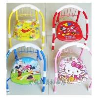 颜色和图案随机款 宝宝椅儿童小椅子有靠背矮板凳叫叫椅有响声铁椅子小孩坐椅餐椅