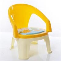 新坐垫黄色(不带餐盘)_ 1-2-3-4-5-6岁儿童餐椅叫叫椅带餐盘宝宝吃饭桌儿童椅子餐桌靠背