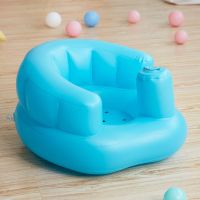 蓝色基础款 特价宝宝学座椅儿童充气小沙发婴儿音乐坐椅便携式餐椅浴凳