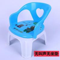 普通蓝+无盘+无声 宝宝吃饭桌椅儿童餐椅简易餐椅宝宝小孩子凳子靠背1-3岁卡通